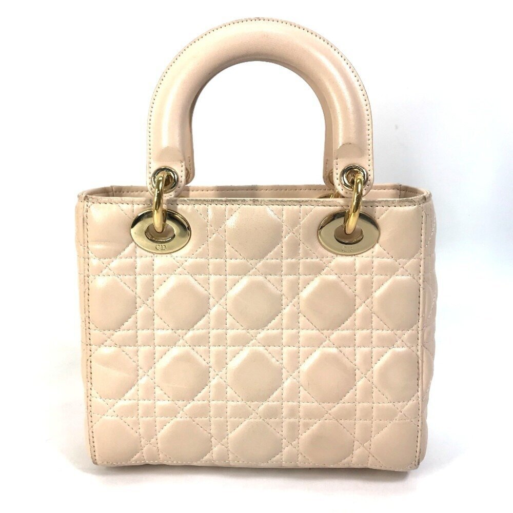 CHRISTIAN DIOR Cream Leather Shoulder Bag - Picture 2 of 16